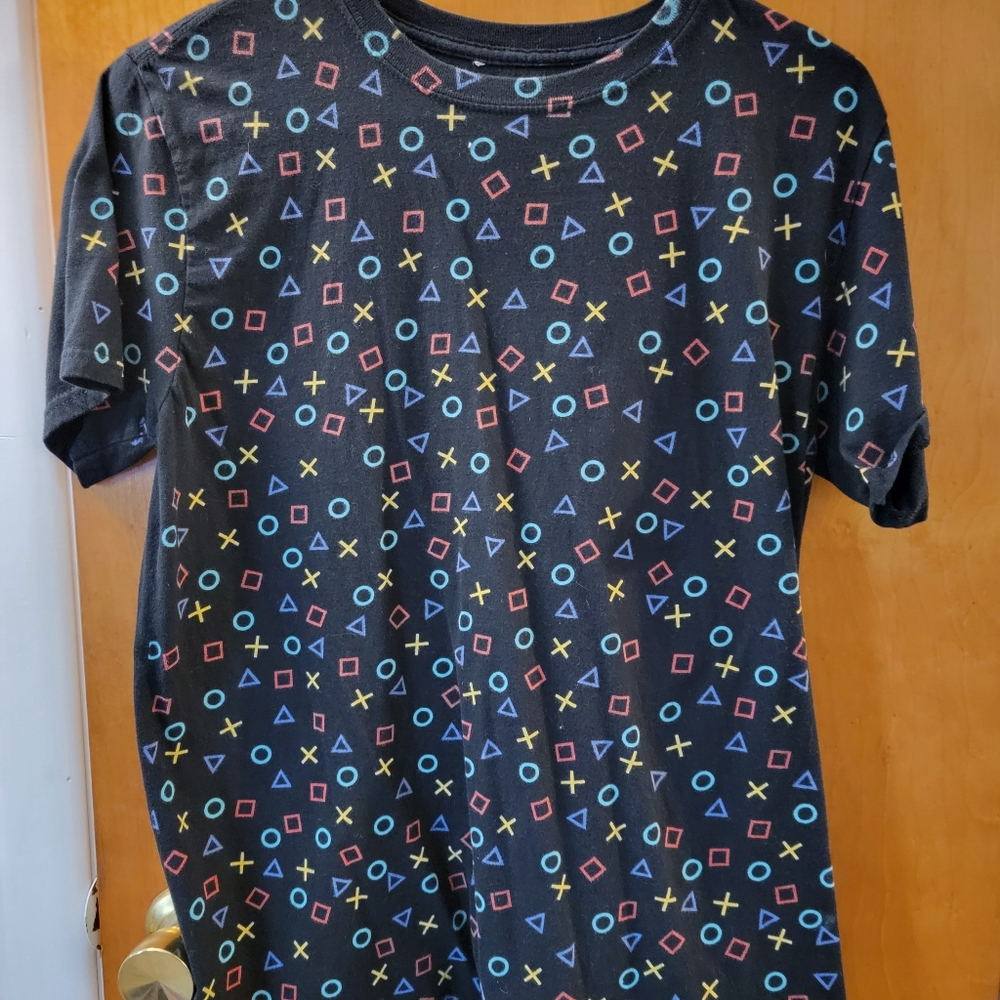Playstation Symbols T-Shirt Size M Ripple Junction